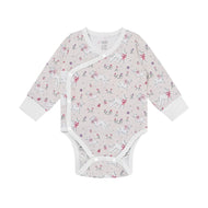 Nest Designs Long Sleeve Kimono Onesie Doggie Meadow