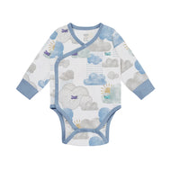 Nest Designs Long Sleeve Kimono Onesie Fluffy Puffs