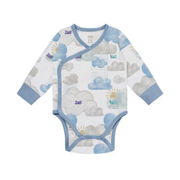 Nest Designs Long Sleeve Kimono Onesie Fluffy Puffs