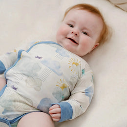 Nest Designs Long Sleeve Kimono Onesie Fluffy Puffs