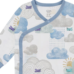 Nest Designs Long Sleeve Kimono Onesie Fluffy Puffs