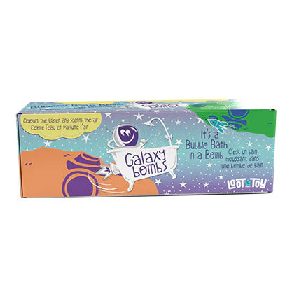 Galaxy Bombs Gift Pack: 3-pack bath bombs by LOOT TOY CO in a colorful gradient box