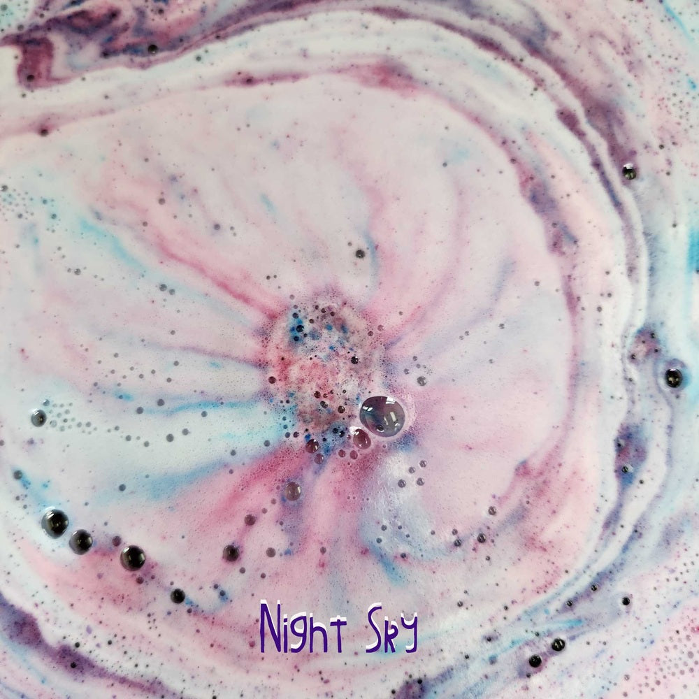 Loot Toy Co Galaxy Bombs bath bombs gift pack, 3-pack, pastel pinks purples blues swirled fizz