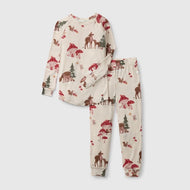 Loulou Lollipop Pajama Set Long Sleeve in TENCEL™ Lyocell - Forest Families