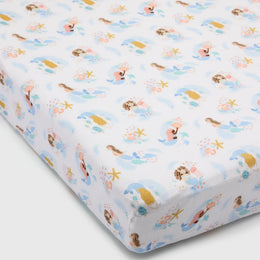 Loulou Lollipop Fitted Crib Sheet in Muslin