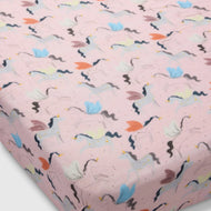Loulou Lollipop Fitted Crib Sheet in Muslin