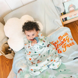 Loulou Lollipop Quilt Blanket in Muslin