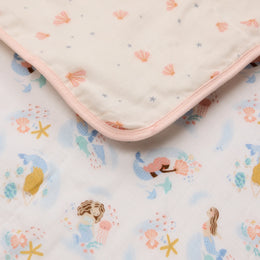 Loulou Lollipop Quilt Blanket in Muslin