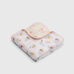 Loulou Lollipop Quilt Blanket in Muslin