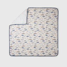 Loulou Lollipop Quilt Blanket in Muslin