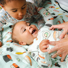 Loulou Lollipop Quilt Blanket in Muslin