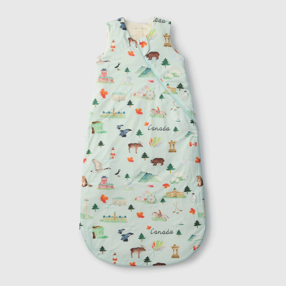 Loulou Lollipop Baby Sleep Bag 1.0 TOG in TENCEL™ Lyocell - Canada — front product view.