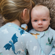 Loulou Lollipop Baby Sleeper in TENCEL™ Lyocell - Magical Dragons