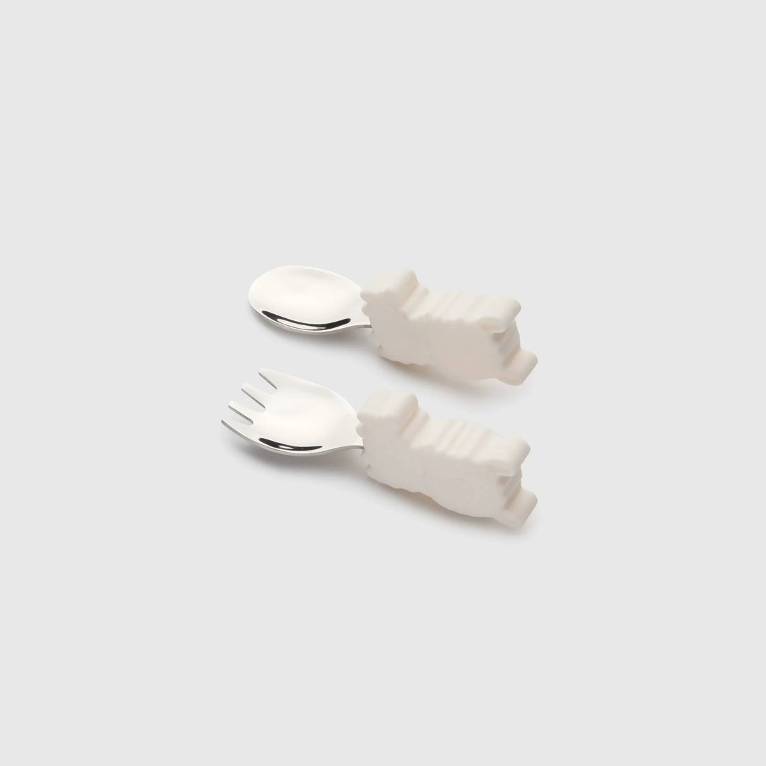 Loulou Lollipop Baby Utensils Set - Lane Llama — front product view.