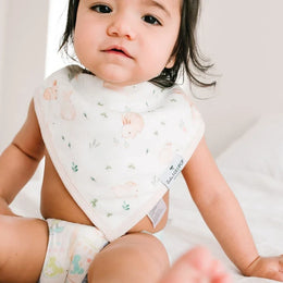 Loulou Lollipop Bib Bandana Set (2-Pack) in Muslin