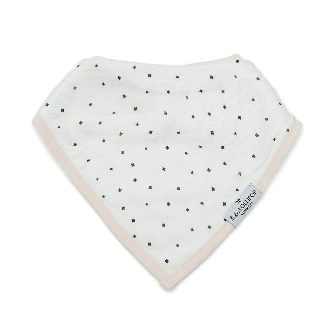 Loulou Lollipop Bandana Bib Set - 2 Pack - Bunny Meadow — product view showing its shape and details.