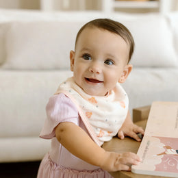 Loulou Lollipop Bib Bandana Set (2-Pack) in Muslin
