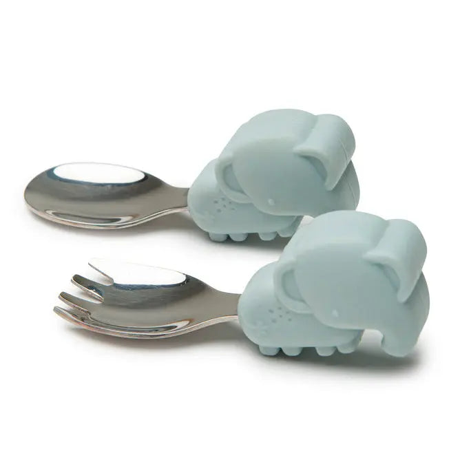 Loulou Lollipop Born To Be Wild Learning Spoon/Fork Set