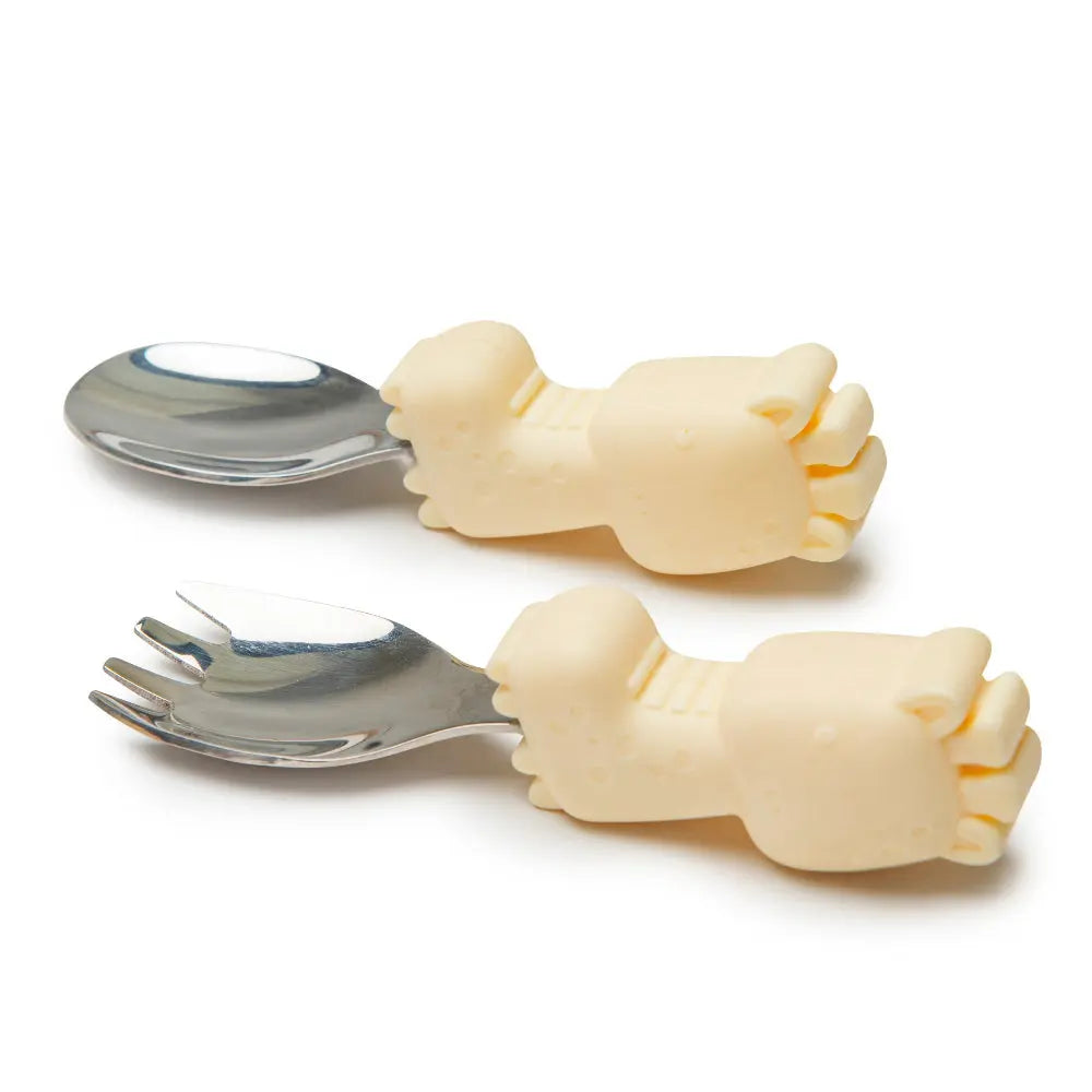 Loulou Lollipop Born To Be Wild Learning Spoon/Fork Set