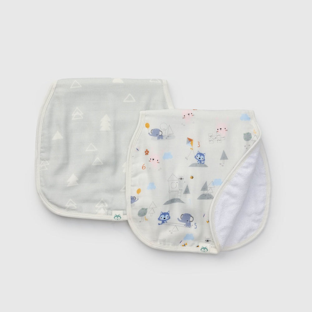 Burp Cloth Set - 2 Pack - Mini Mathletes