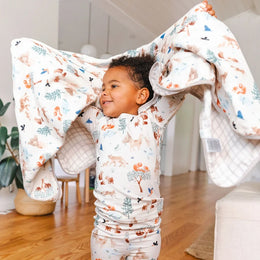 Loulou Lollipop Pajama Set Long Sleeve in TENCEL™ Lyocell - Llama Adventures