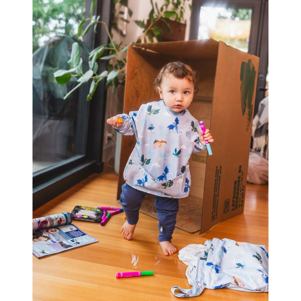 Long Sleeve Bib - Magical Dragons lifestyle view