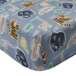 Loulou Lollipop Muslin Fitted Crib Sheet