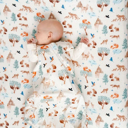 Loulou Lollipop Fitted Crib Sheet in Muslin