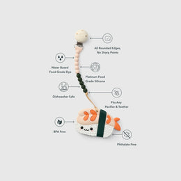 Loulou Lollipop Pacifier Clip & Teether Set