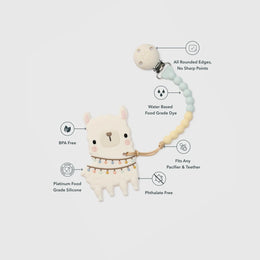 Loulou Lollipop Pacifier Clip & Teether Set