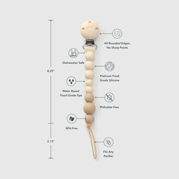 Loulou Lollipop Pacifier Clip OneC™ in Silicone