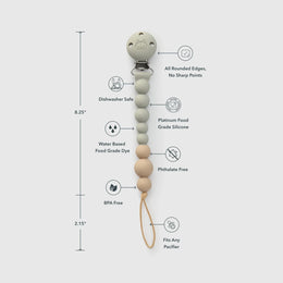Loulou Lollipop Pacifier Clip OneC™ in Silicone