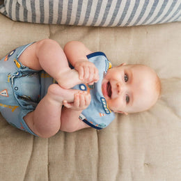 Loulou Lollipop Baby Romper Short in TENCEL™ Lyocell - Tiny Engineers