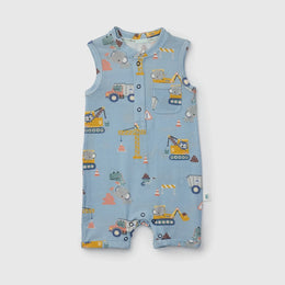 Loulou Lollipop Baby Romper Short in TENCEL™ Lyocell - Tiny Engineers