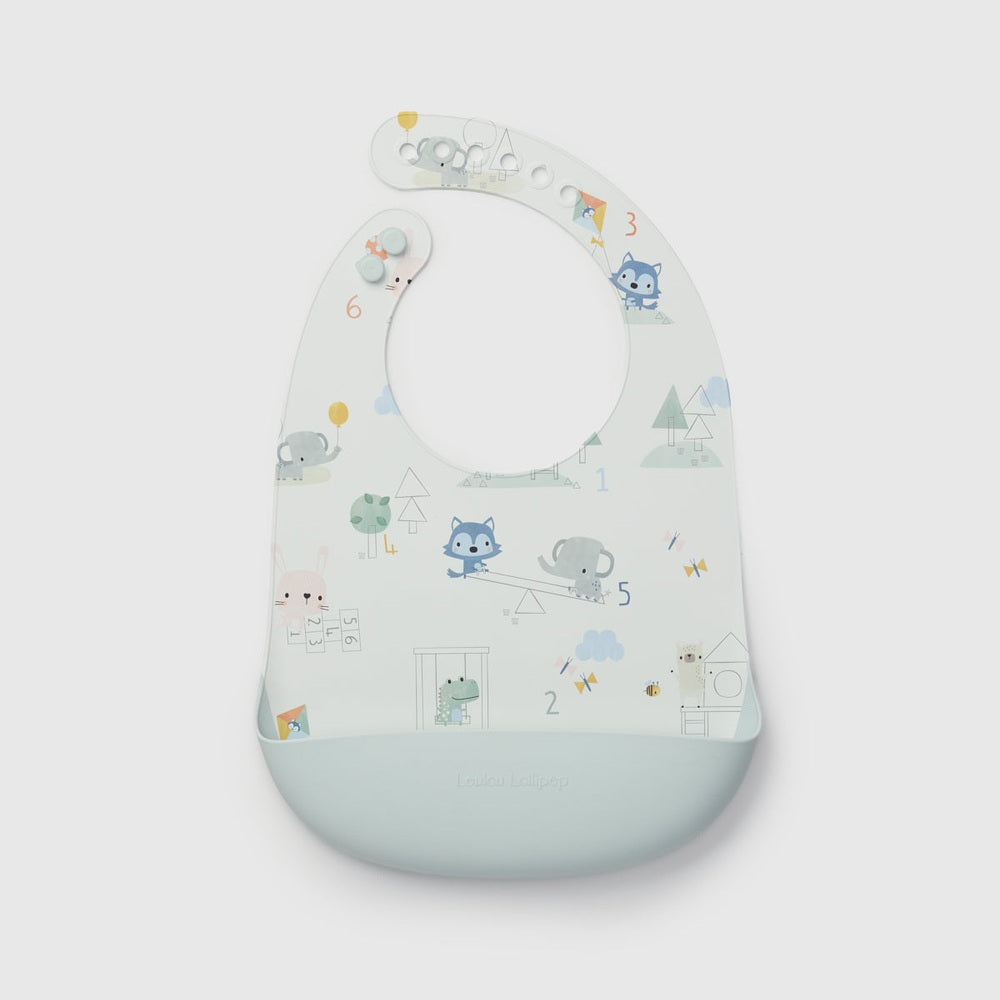 Silicone Bib Printed - Mini Mathletes