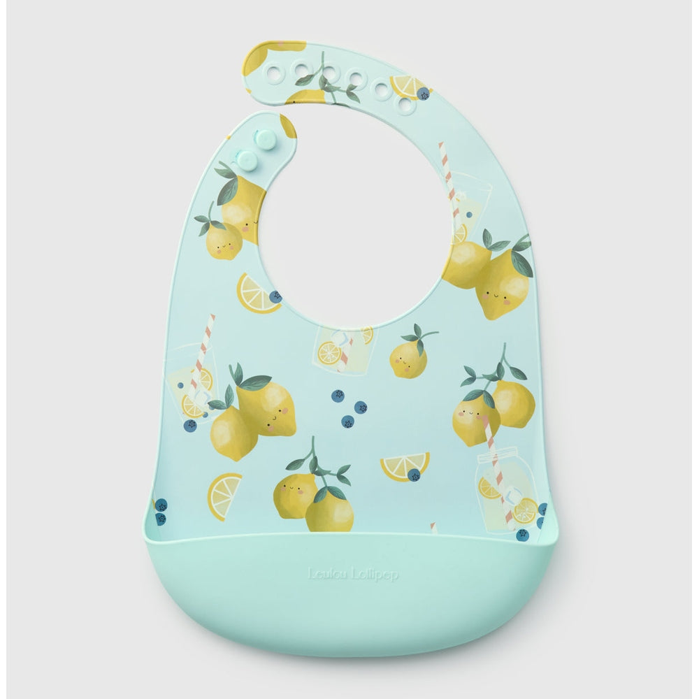 Silicone Bib Printed - Lemon Squeezy