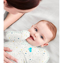 Love To Dream Swaddle Up Organic Cotton 0.2 Tog Cream Constellation