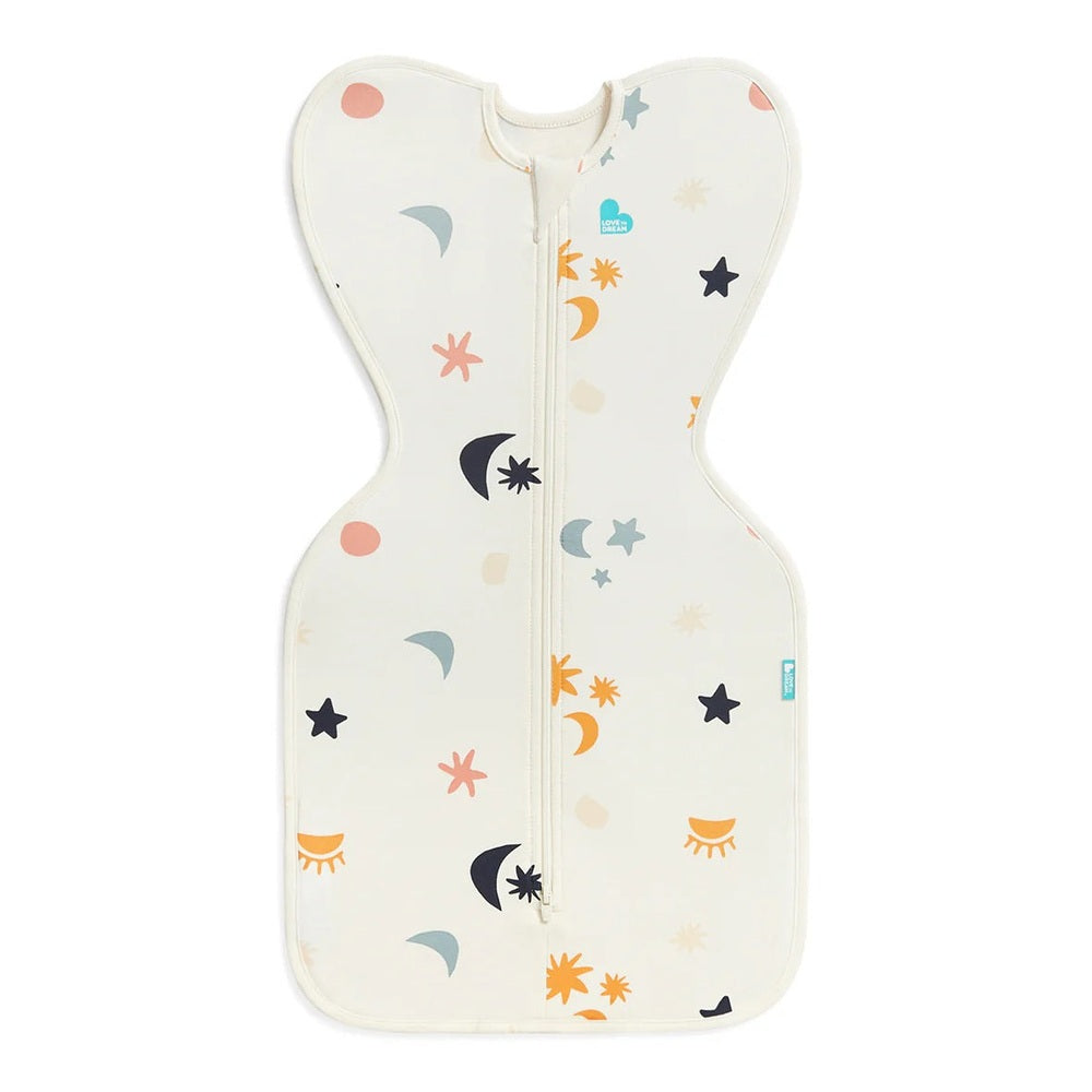 Love To Dream Swaddle Up Organic Cotton 1.0 Tog Buff Lunar