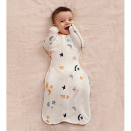 Love To Dream Swaddle Up Organic Cotton 1.0 Tog Buff Lunar