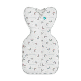 Love To Dream Swaddle Up Original Cotton 1.0 Tog White Rainbow Dream