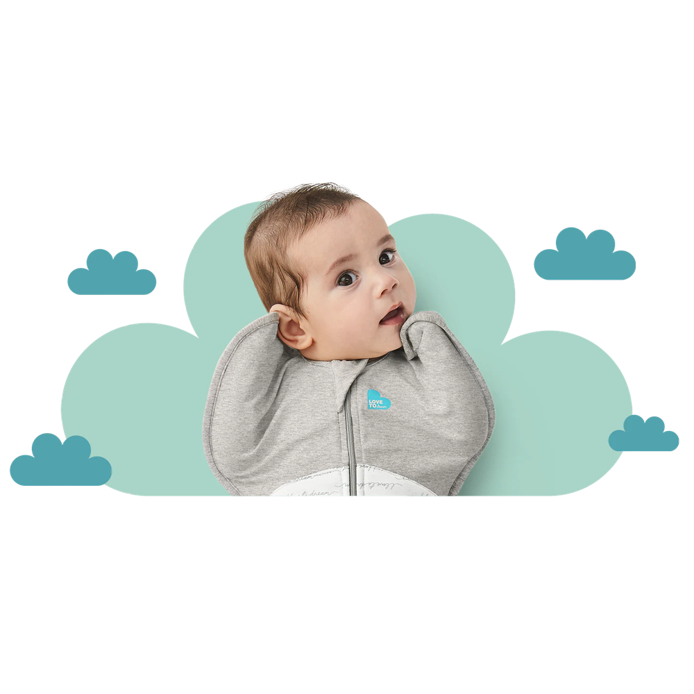Love To Dream Swaddle Up Original Cotton 1.0 Tog White Rainbow Dream, product view 6