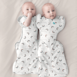 Love To Dream Swaddle Up Transition Bag Original Cotton 1.0 White Rainbow Dream