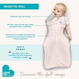 Love To Dream Swaddle Up Transition Bag Original Cotton 1.0 Tog Grey