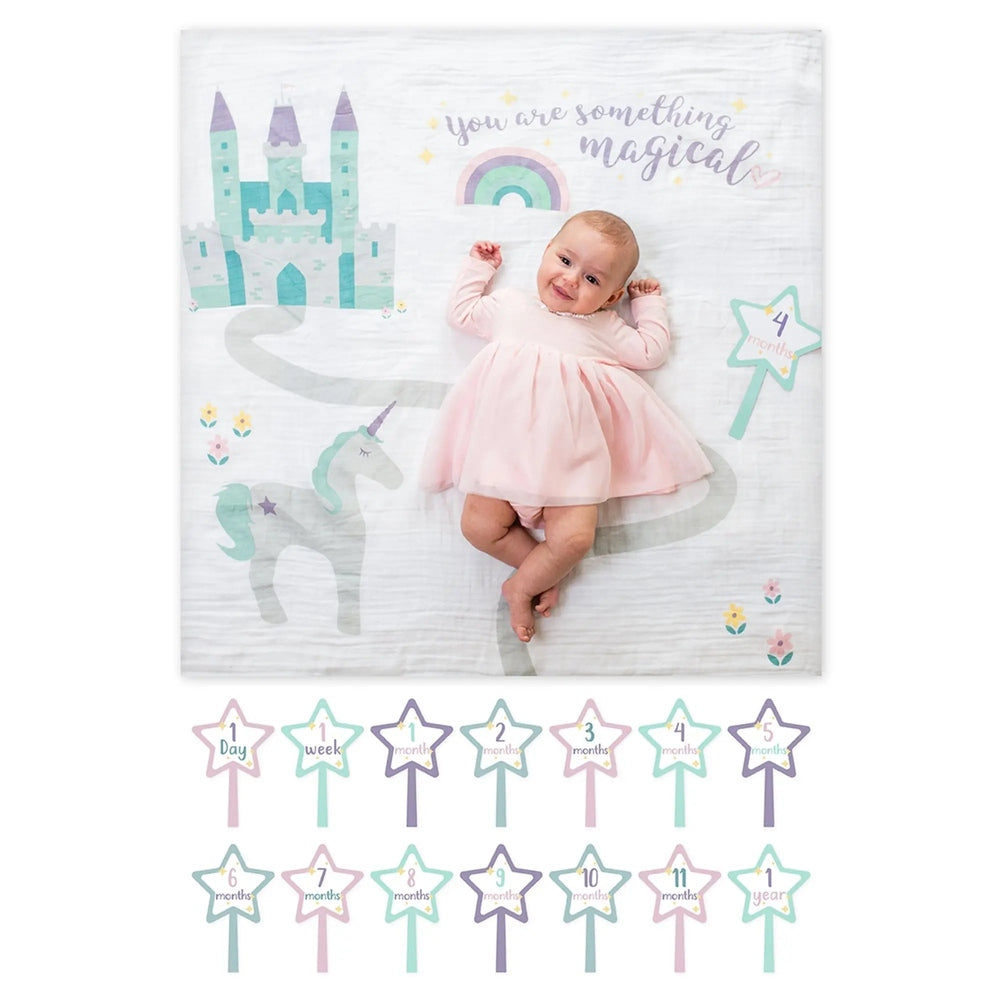 Lulujo Baby's 1st Year Milestone Blanket