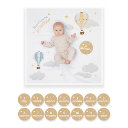Lulujo Baby's 1st Year Milestone Blanket