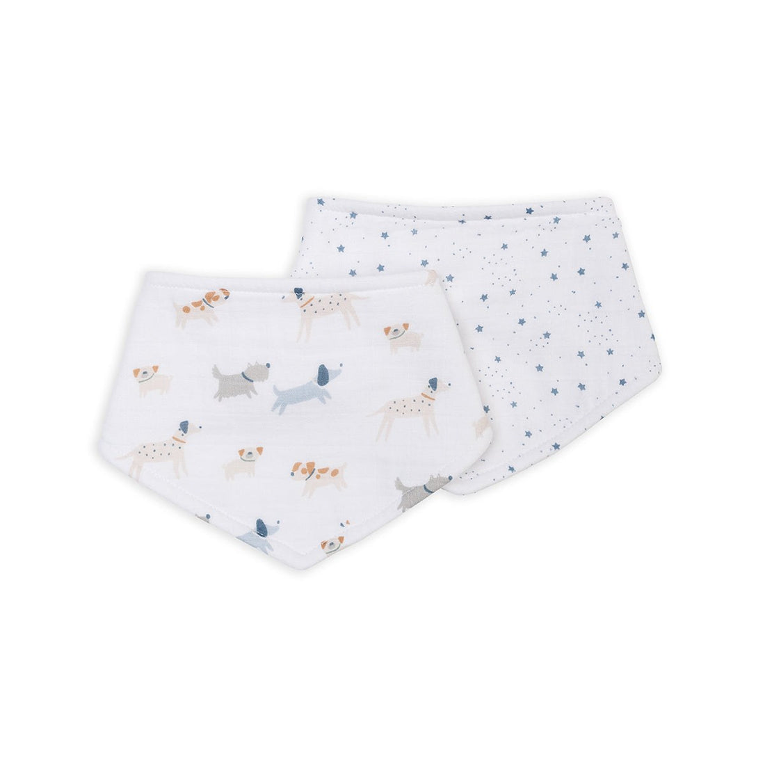 Lulujo Bandana Bibs – Puppy & Stars – image 1