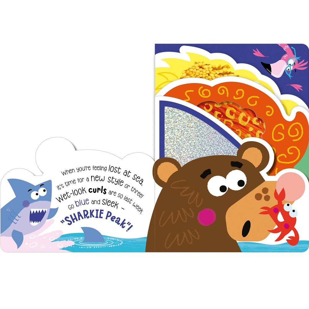 Bear Style Book for babies by Make Believe Ideas featuring a colorful ocean scene with a friendly bear and sea creatures