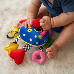 Manhattan Toy Baby Whoozit 6" Stroller & Travel Activity Toy