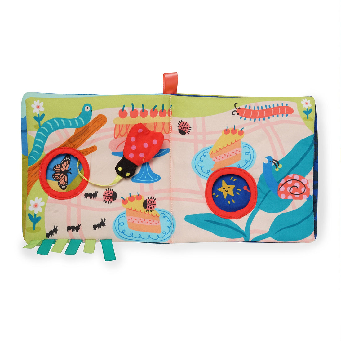 Manhattan Toy Bugging Through Sensory Book - open caterpillar and pond pages