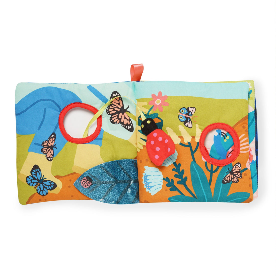 Manhattan Toy Bugging Through Sensory Book - open butterfly and flower pages